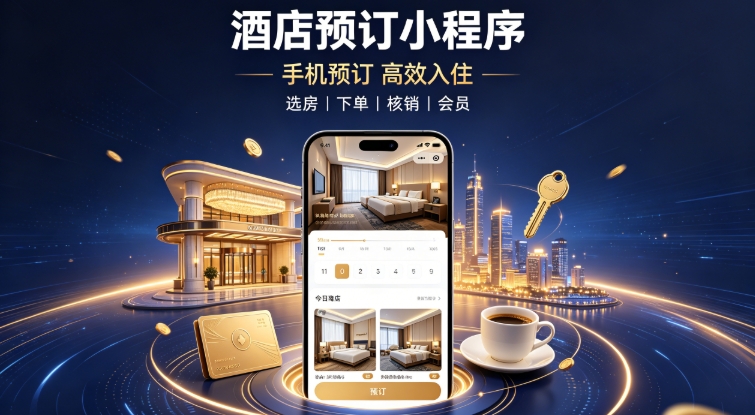 酒店自营预订小程序定制开发实战案例|J9直营集团本地门店私域小程序开发运营全解析